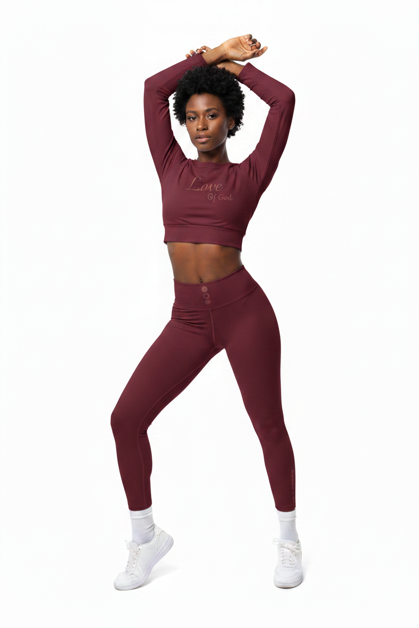 Love of God — Burgundy/Crimson Full Body Set