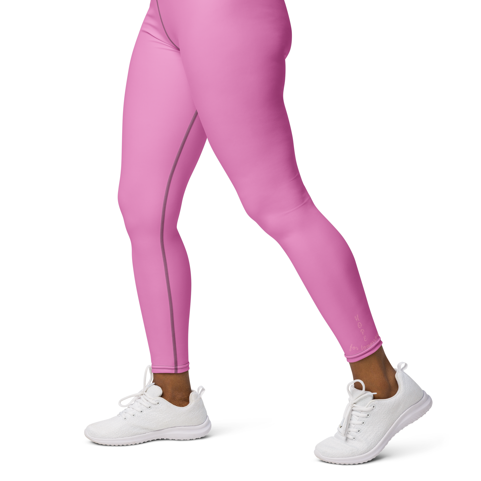 Hope for Tomorrow Script Leggings — Rose Pink