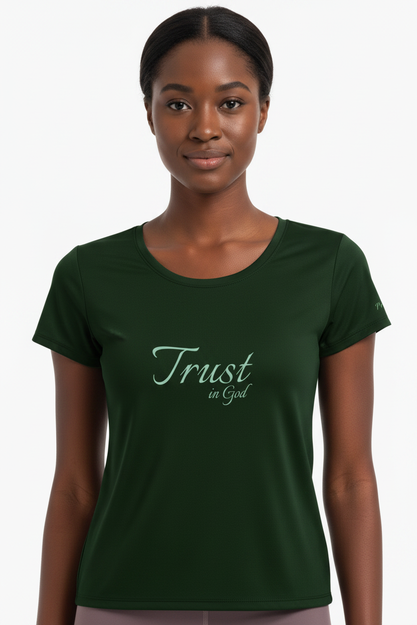 Trust in God — Dark Hunter Green Tee