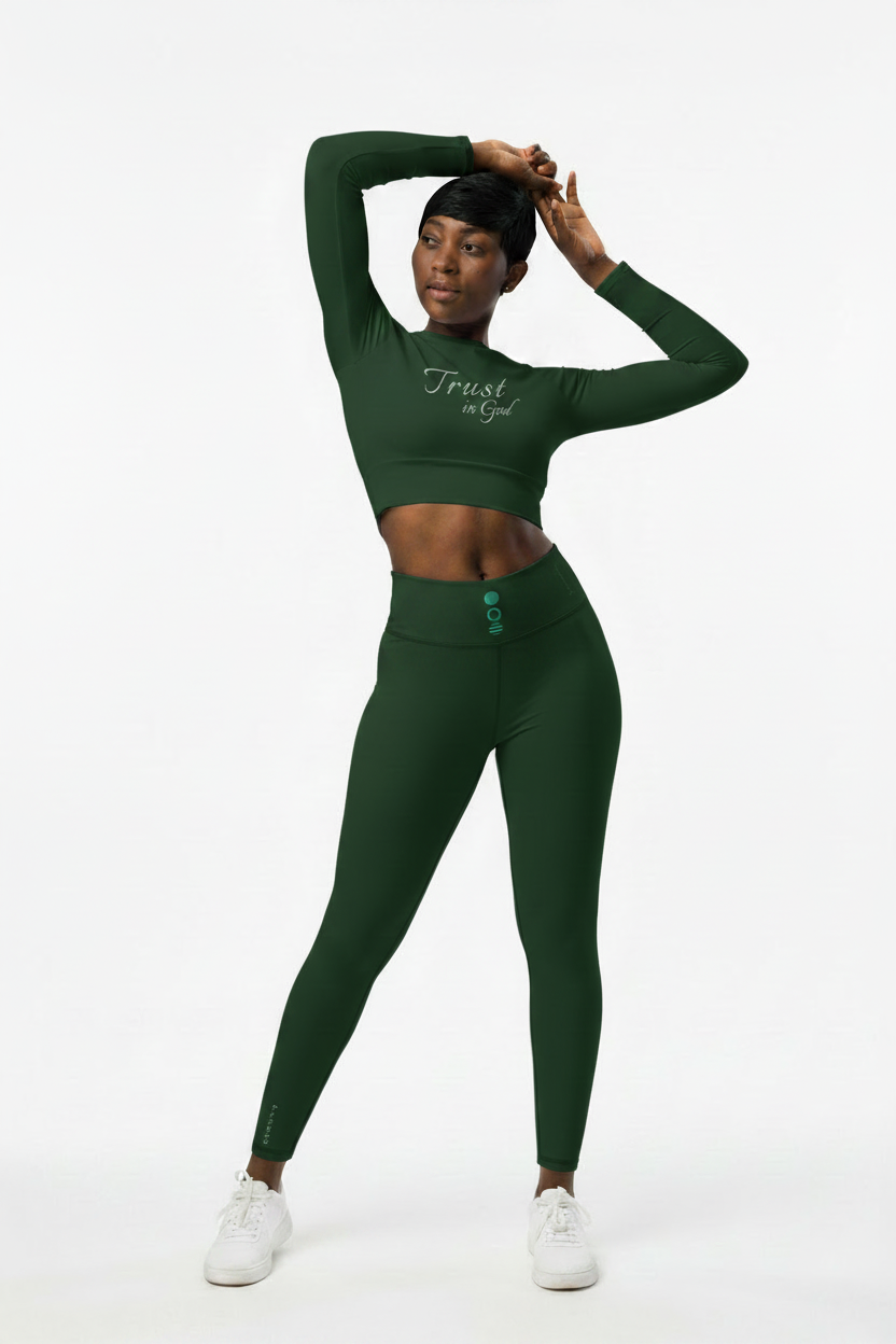 Trust in God — Forest Green Full Body Set